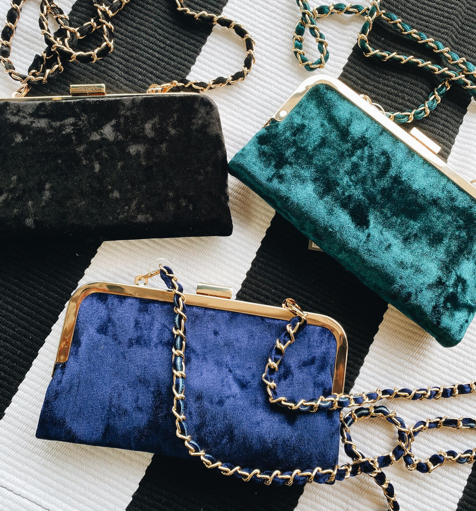 The Sue Velvet Crossbody
