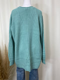 Tiffany Blue Knit Cardi with Pockets