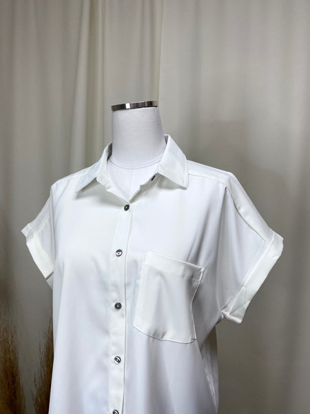 Button Front Essential Top
