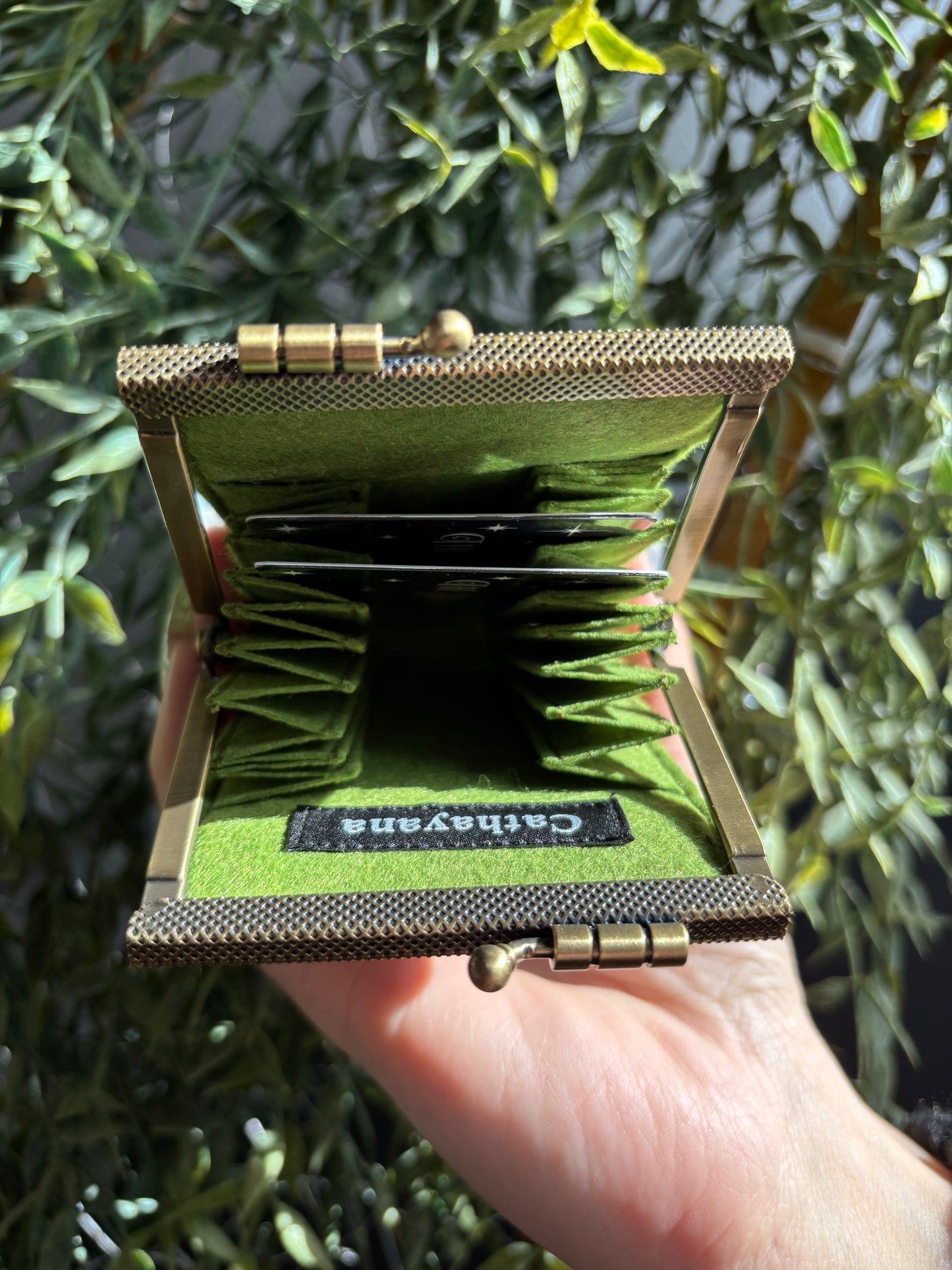 Card Holder + Wallet - Peacock