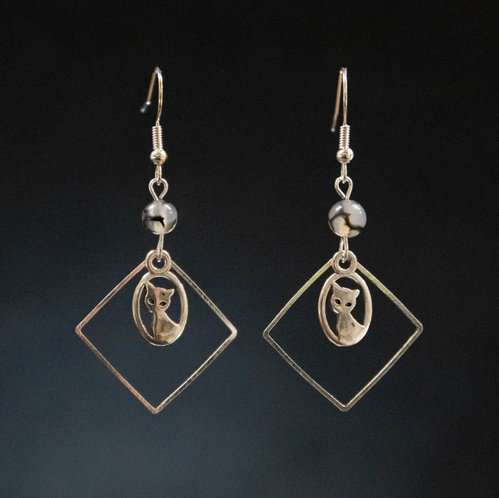 Cat In The Window Earrings