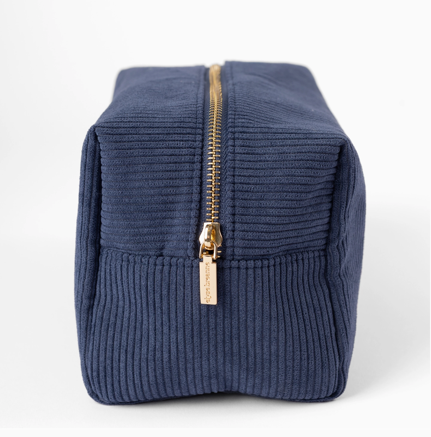 Elyse Breanne Corduroy Cosmetic Bag - Navy
