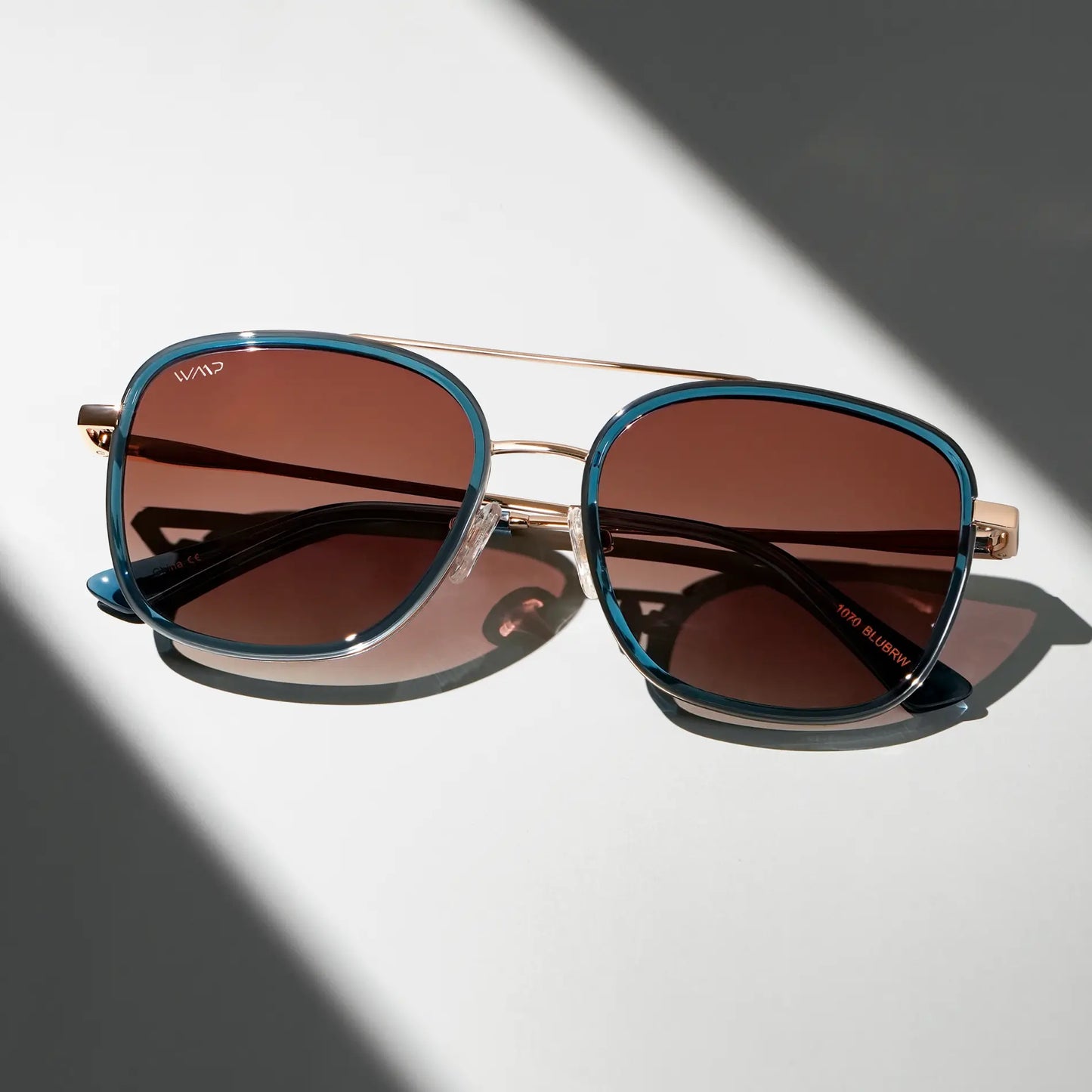 Gia Blue Square Sunglasses