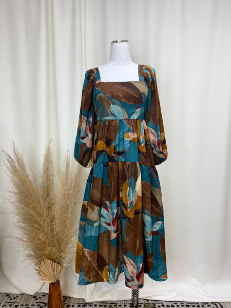Jewel Tone Berry Midi Dress