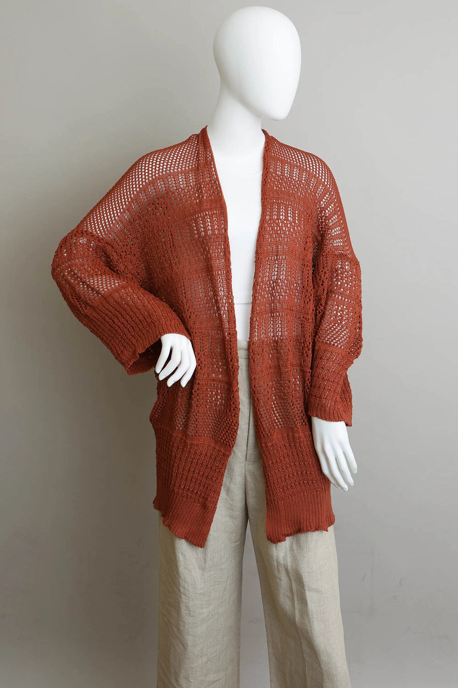 Knit Netted Lightweight Cardigan - New Colors!