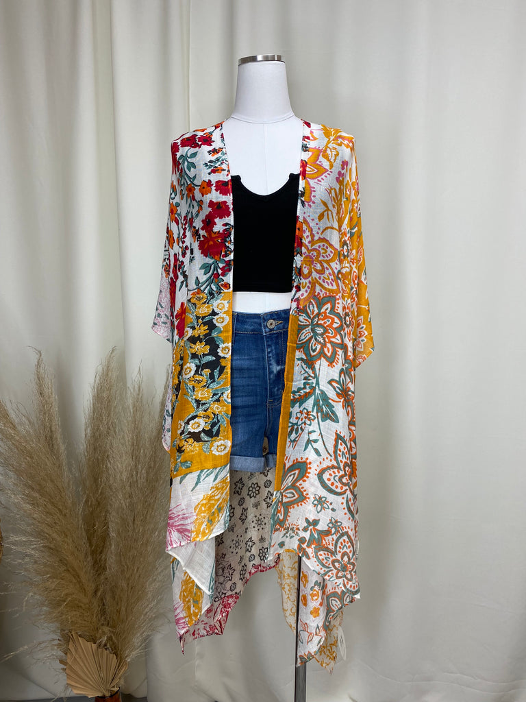 Floral Mixed Print Cover Up