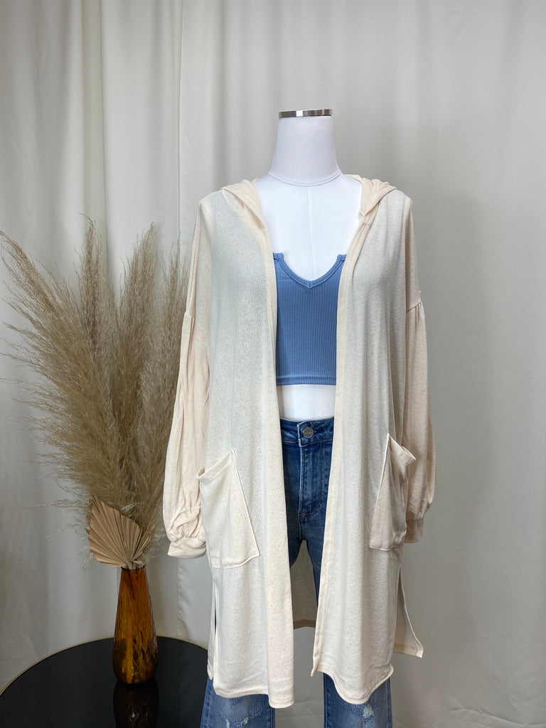 Soft Lightweight Hooded Spring Cardi
