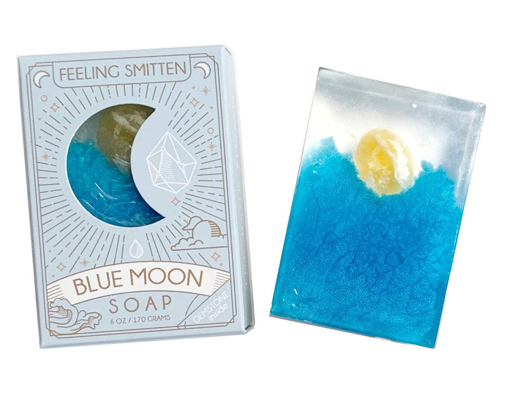 Blue Moon Soap with Amber Inside