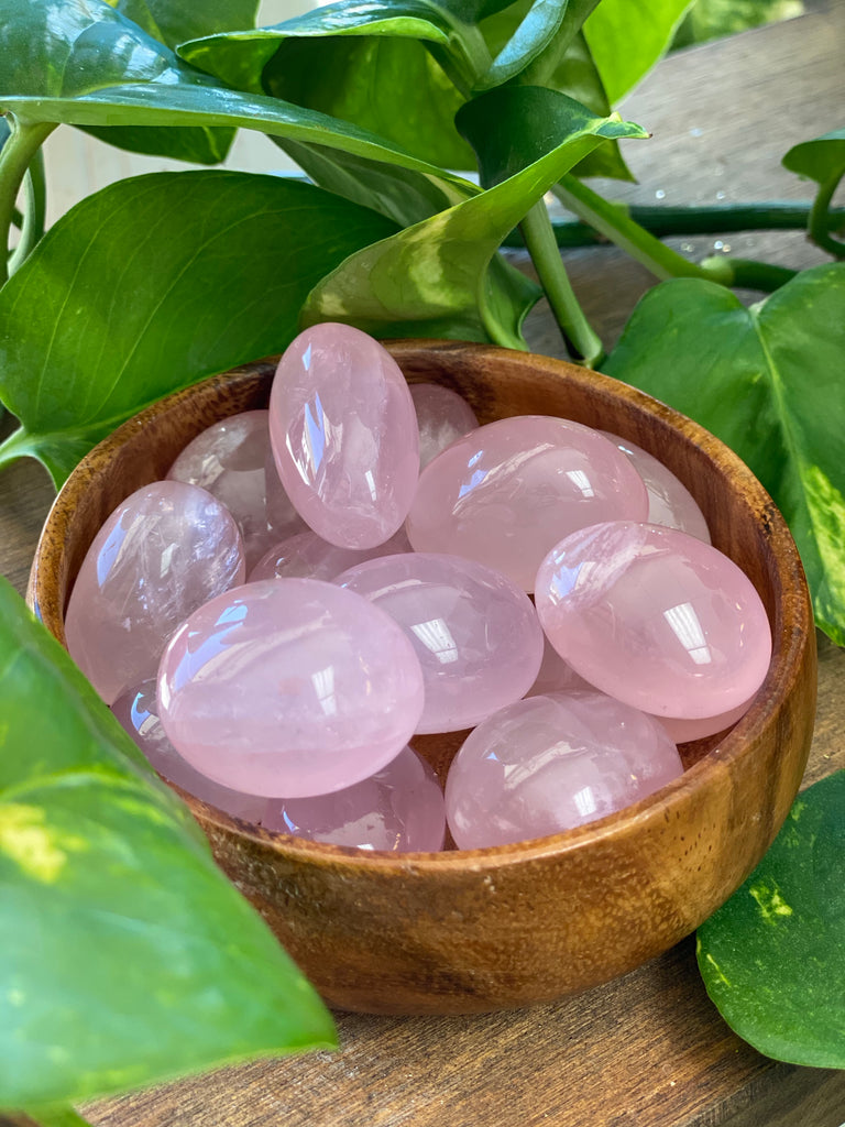 Rose Quatrz Pocket Stone
