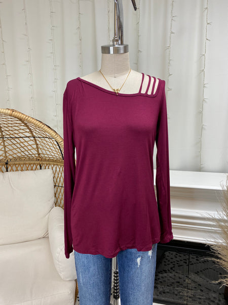 Ribbed Puff Sleeve Easy Wear Top