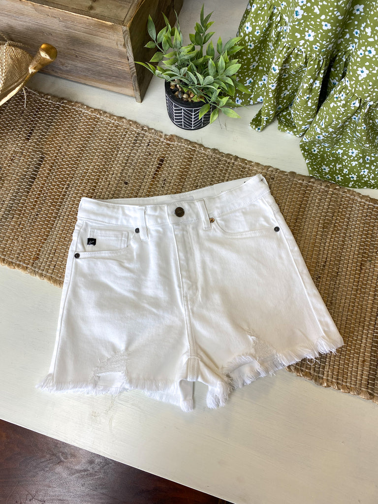 White Denim Shorts
