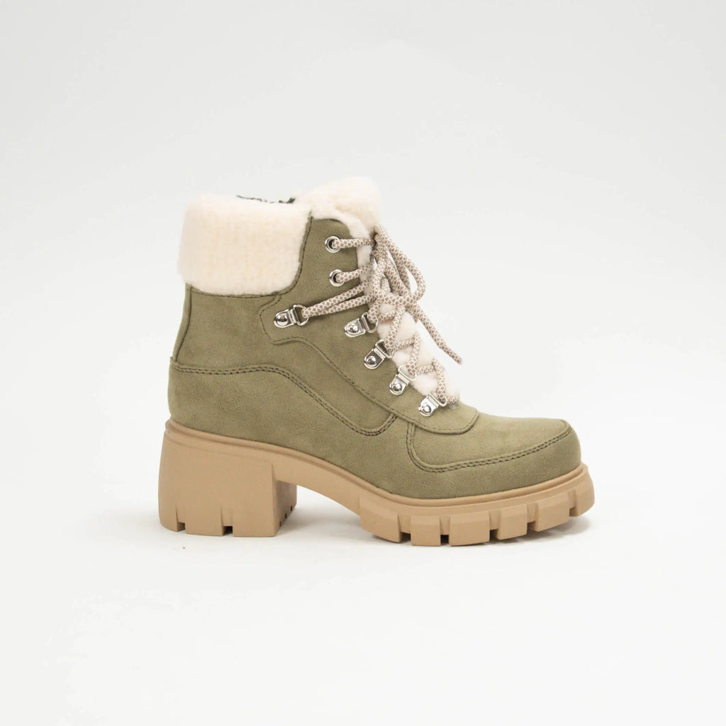 Green Khaki Sherpa Boot
