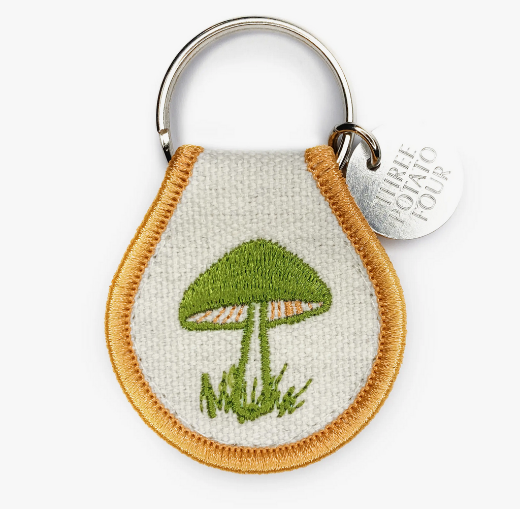 Retro Embroidered Keyring