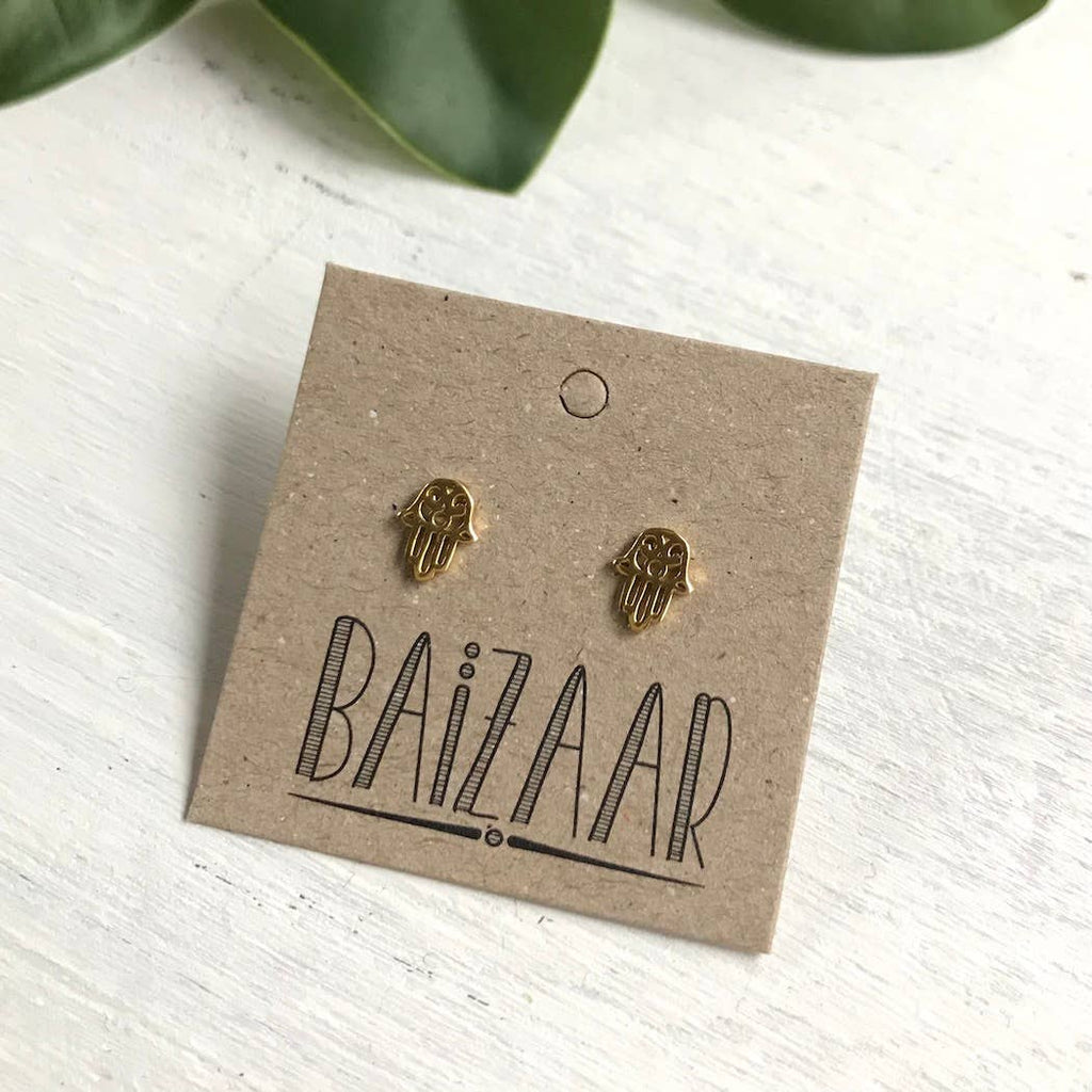 Gold Hamsa Stud - SSE135