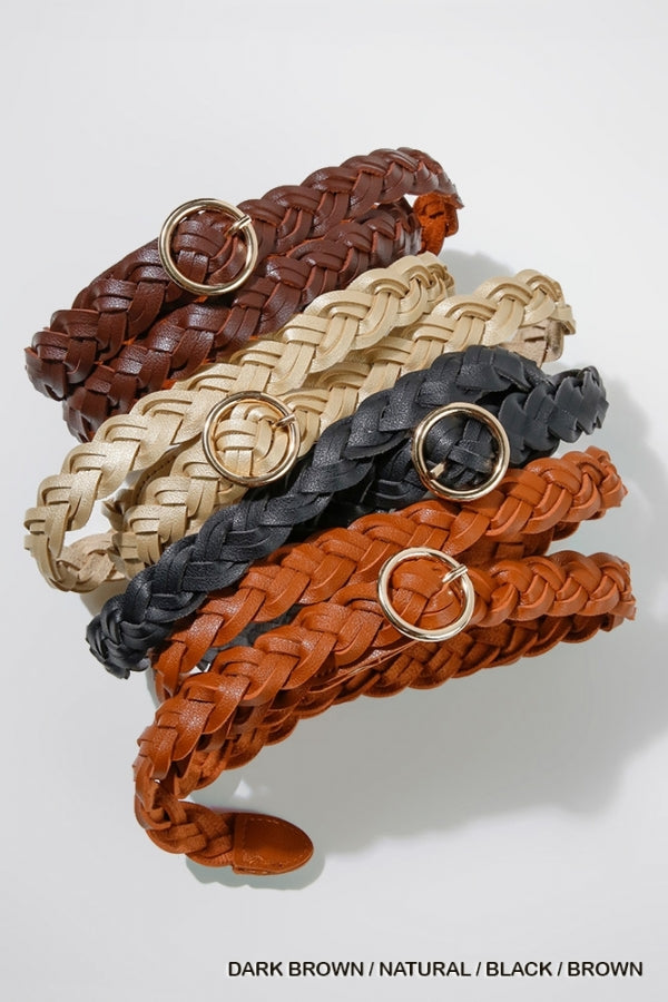 Braided Belt with Gold