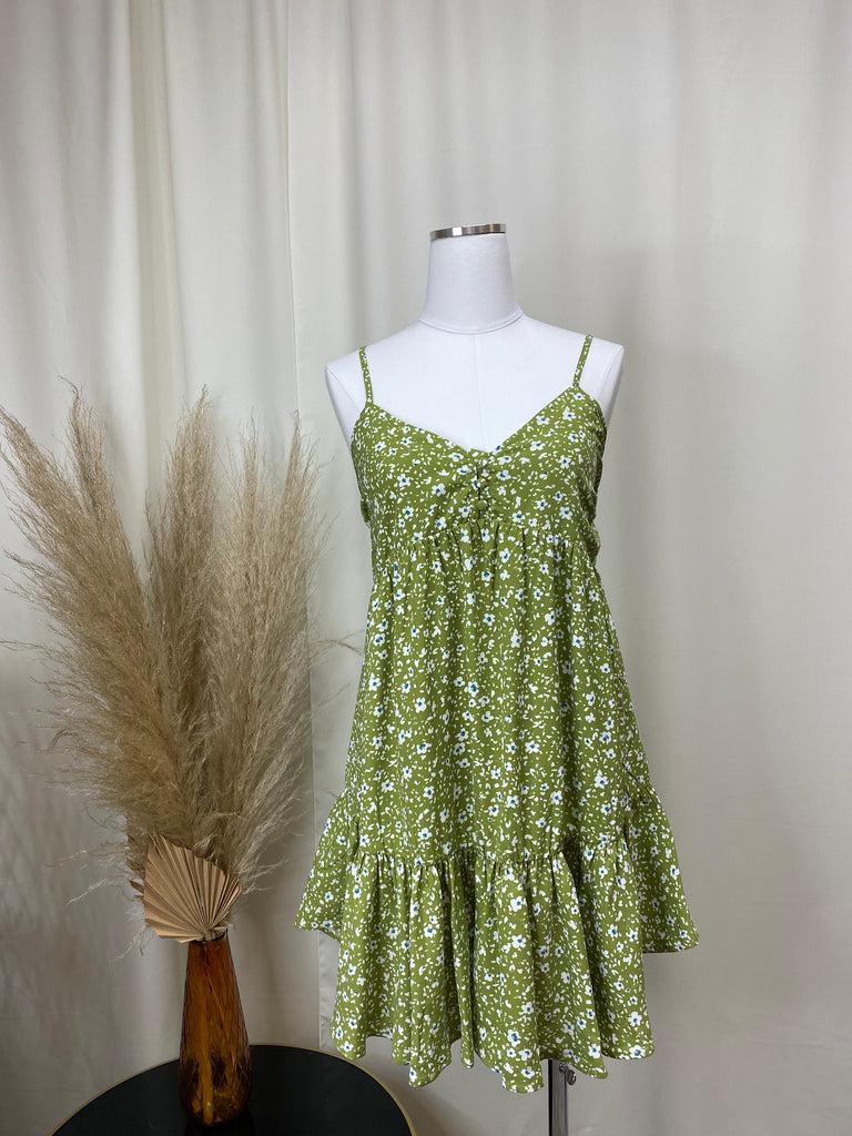 Avocado Floral Dress