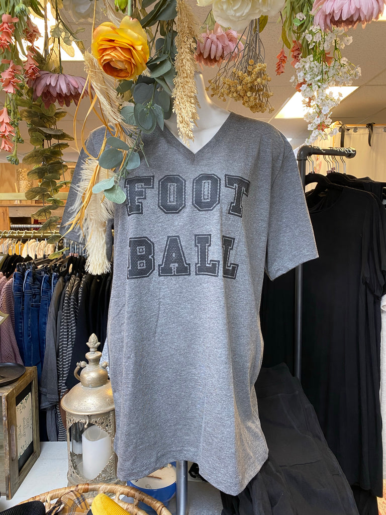 Football V-Neck Tee
