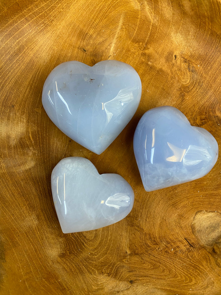 Blue Chalcedony Heart 3