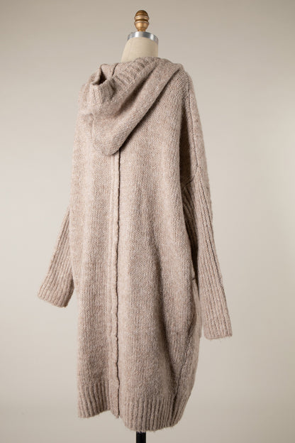 Hooded Magenta Cardi