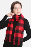 DOORBUSTER Deal! Winter Wishes Plaid Scarf - Red & Black