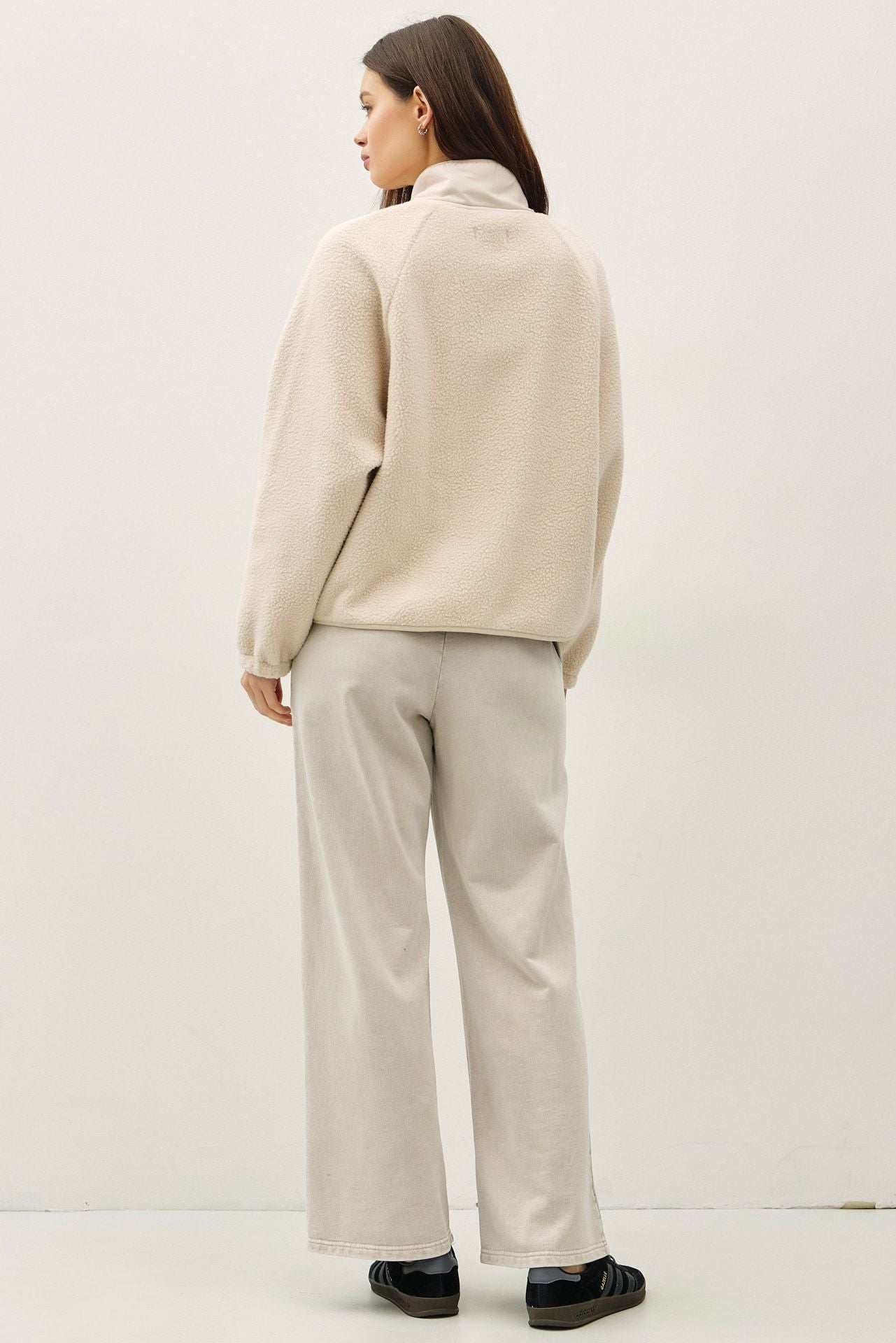 Thermal Fleece Jacket in Cream