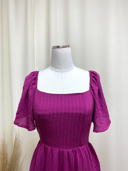 Jewel Tone Berry Midi Dress