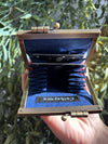 Card Holder + Wallet - Cobalt and White