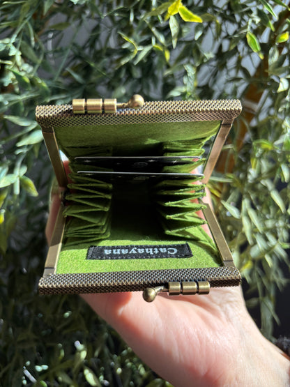 Card Holder + Wallet - Peacock
