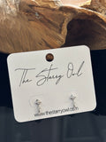 Mini Layered Star Earrings in Gold or Silver