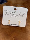 Mini Layered Star Earrings in Gold or Silver