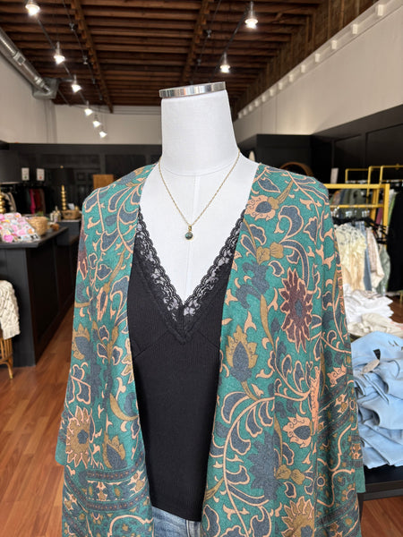 Tapestry Tassel Kimono