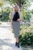 It's All Possible Checkered Skirt