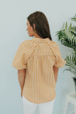 Ease On By Striped Top