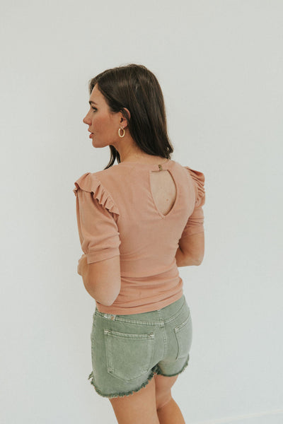 Give You A Ring Bubble Sleeve Top
