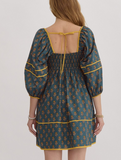 Cottagecore Square Neck Dress