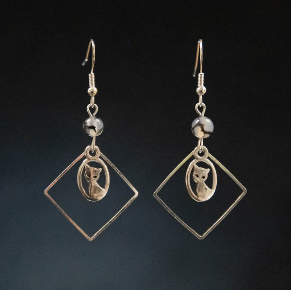 Cat In The Window Earrings