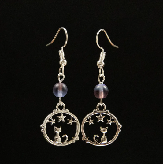 Cat In The Stars Earrings