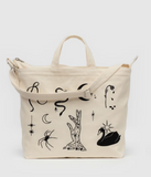 BAGGU Zip Top Duck Bag - Embroidered Icons