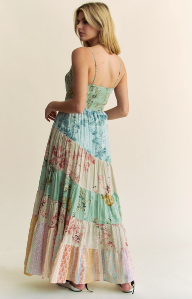 Mixed Floral Maxi Dress