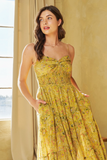 Dandelion Floral Maxi Dress