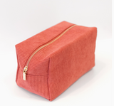 Elyse Breanne Cord Cosmetic Bag - Coral