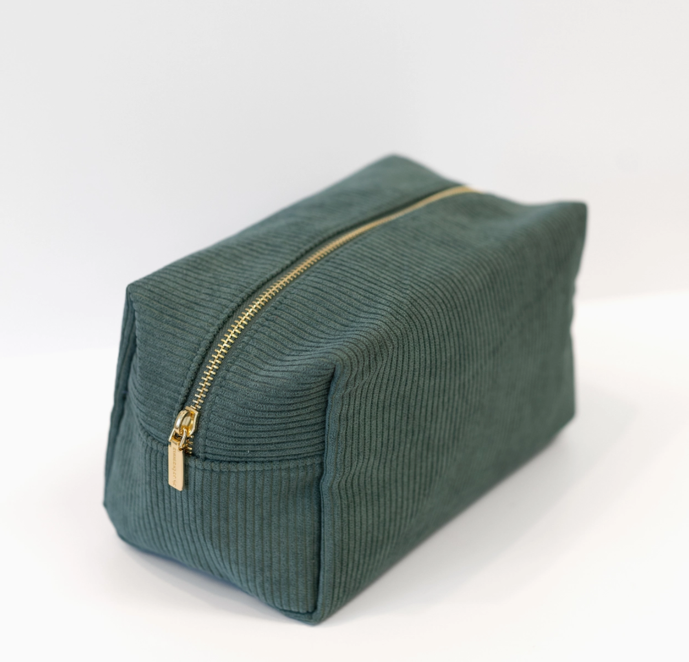Elyse Breanne Corduroy Cosmetic Bag - Jade