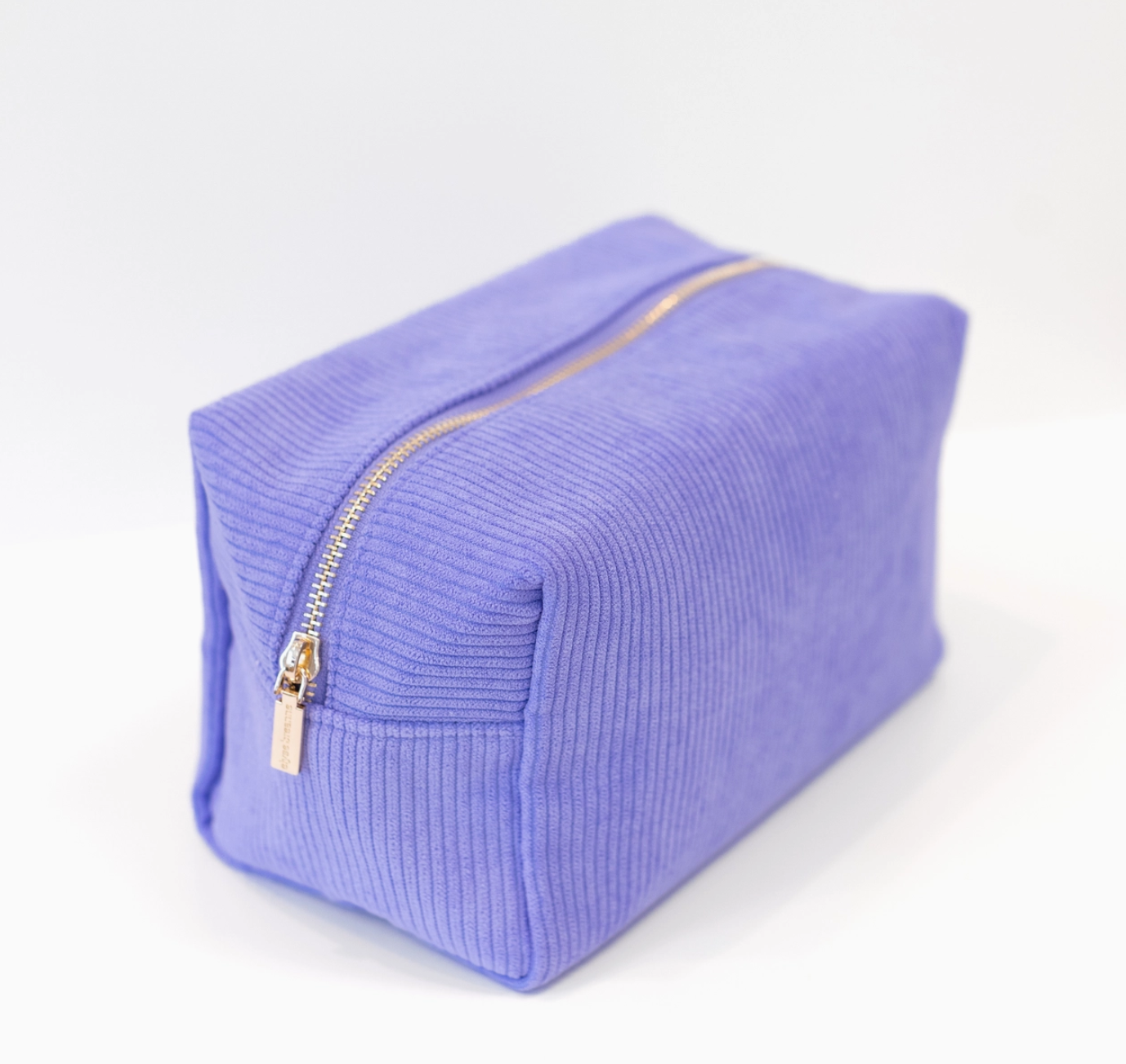 Elyse Breanne Corduroy Cosmetic Bag - Periwinkle