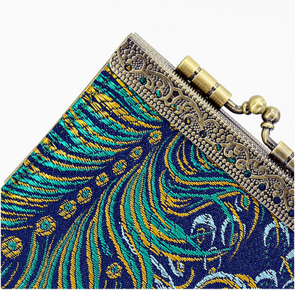 Card Holder + Wallet - Peacock