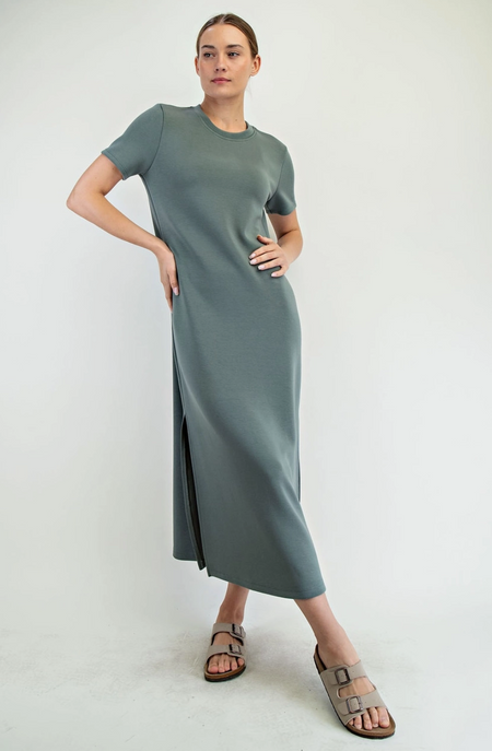 Driftwood Striped Tiered Dress