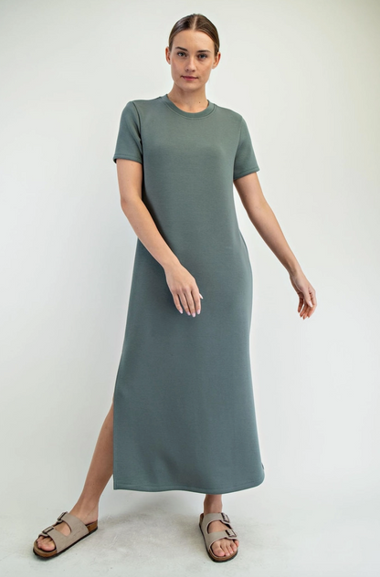 On-The-Go Modal Scuba Maxi Dress