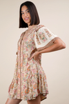 Boho Floral Mini Dress