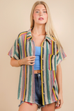 Beachy Crochet Button Down Top