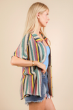 Beachy Crochet Button Down Top