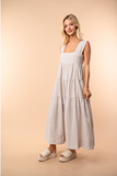 Driftwood Striped Tiered Dress
